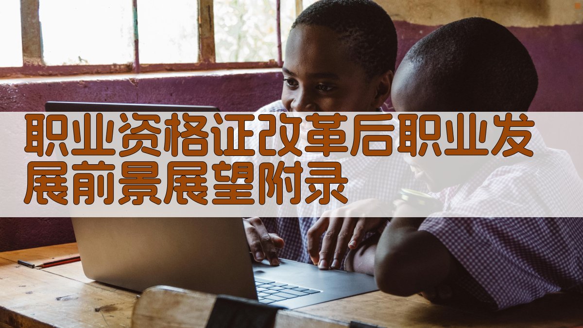 职业资格证改革后职业发展前景展望 · 附录 图3
