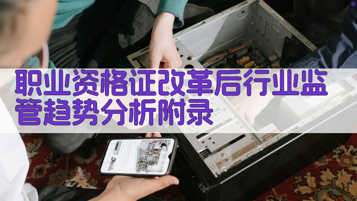 职业资格证改革后行业监管趋势分析 · 附录 图4