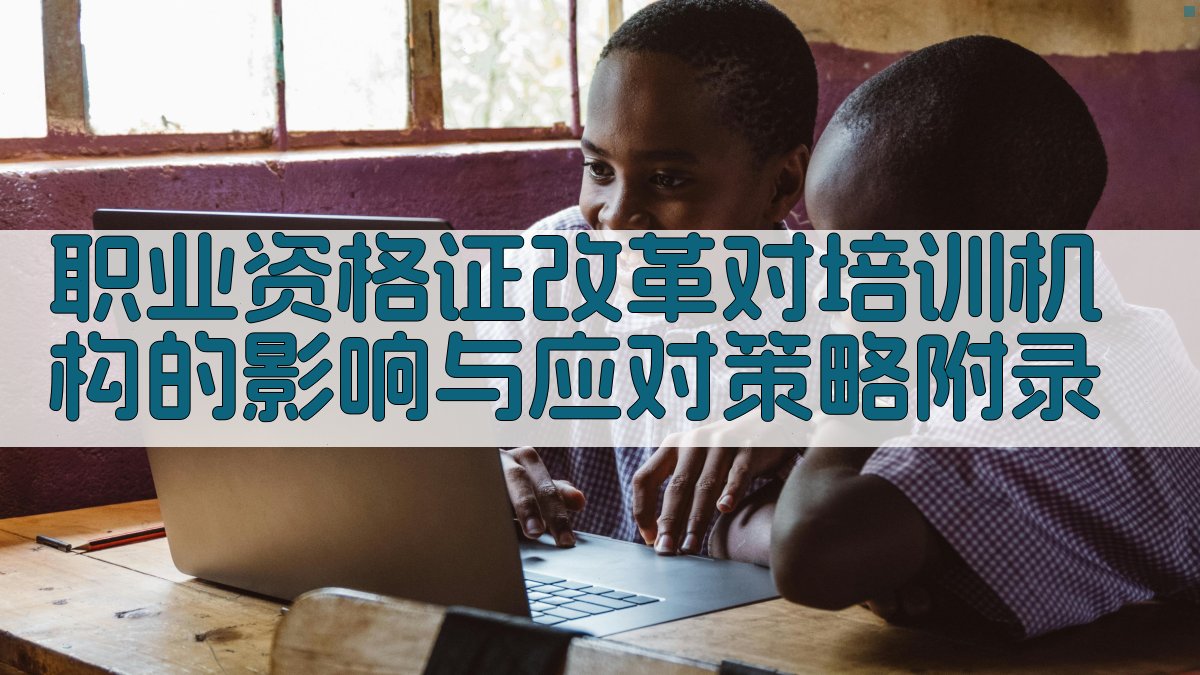 职业资格证改革对培训机构的影响与应对策略 · 附录 图5