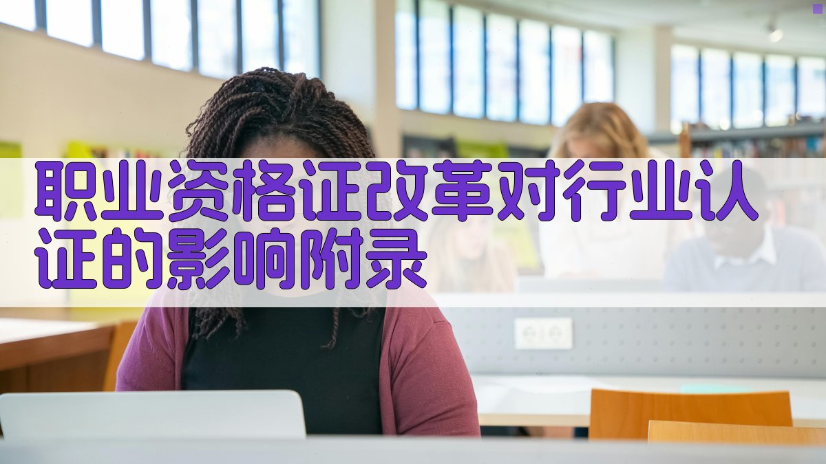 职业资格证改革对行业认证的影响 · 附录 图2
