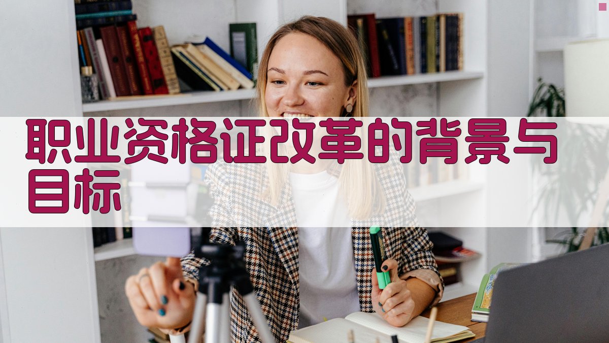 职业资格证改革的背景与目标 图1