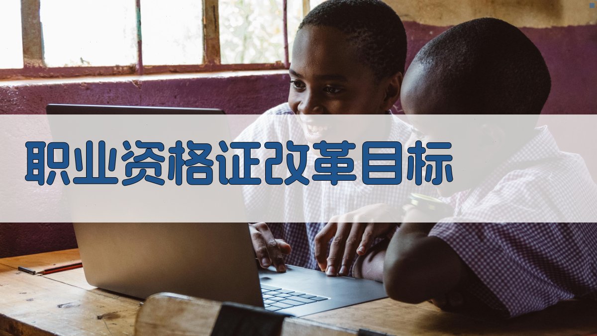 职业资格证改革目标 图1