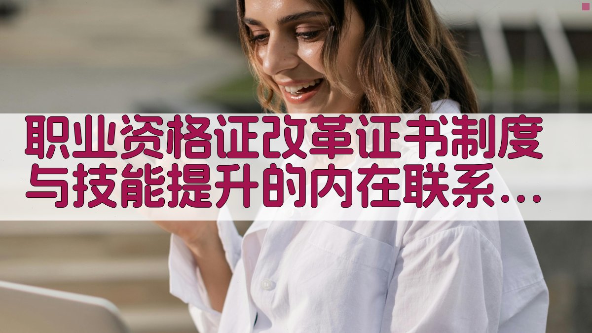 职业资格证改革证书制度与技能提升的内在联系 · 附录 图4