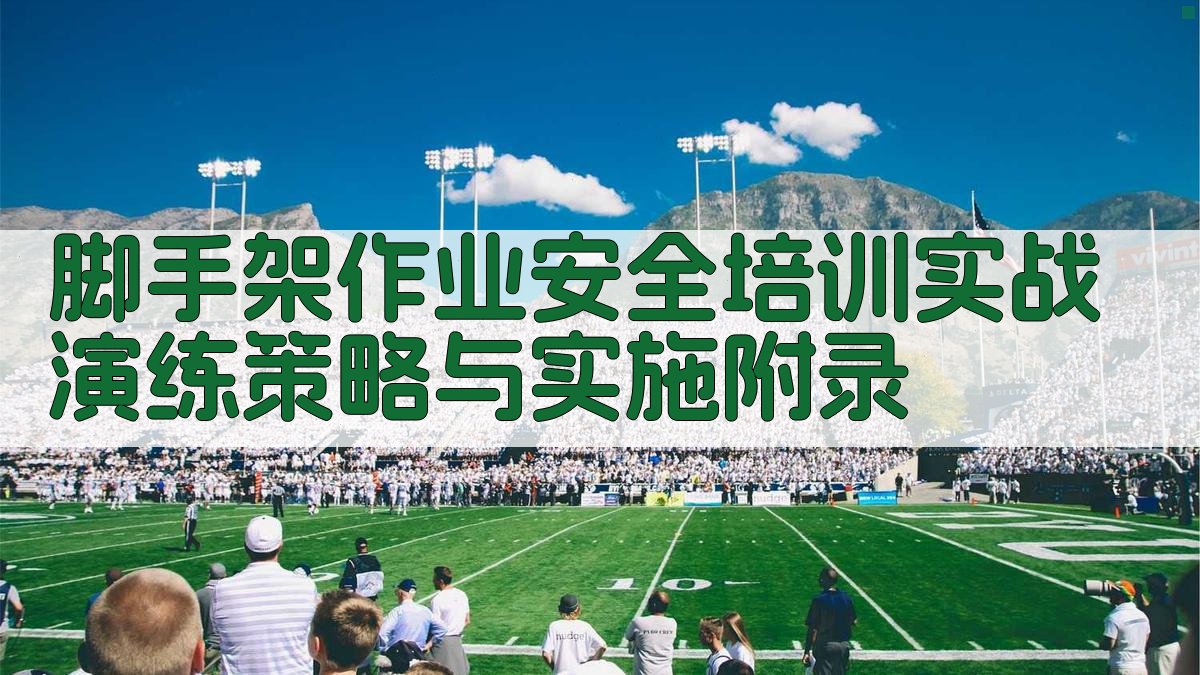 脚手架作业安全培训实战演练策略与实施 · 附录 图4