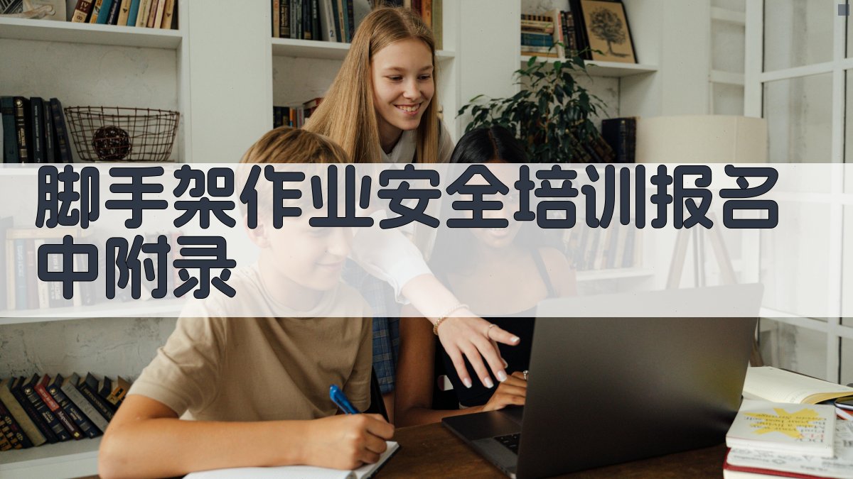 脚手架作业安全培训报名中 · 附录 图5