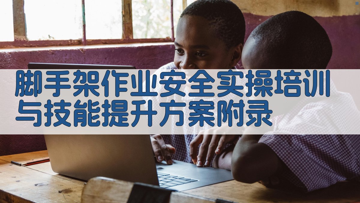 脚手架作业安全实操培训与技能提升方案 · 附录 图4