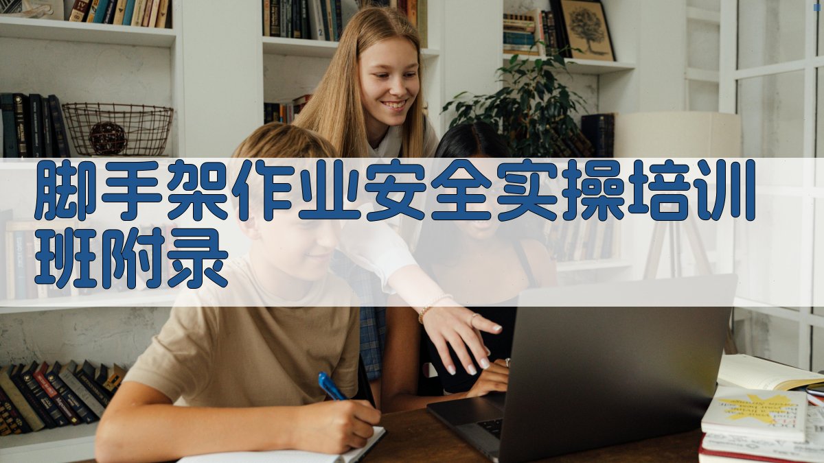 脚手架作业安全实操培训班 · 附录 图2