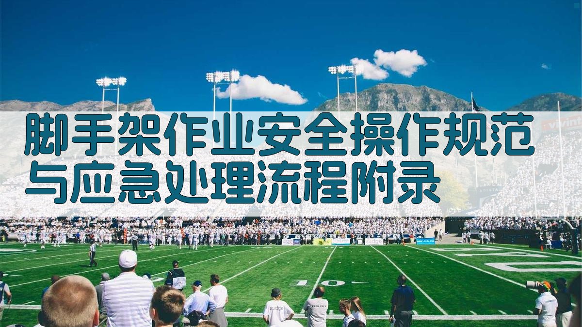 脚手架作业安全操作规范与应急处理流程 · 附录 图5