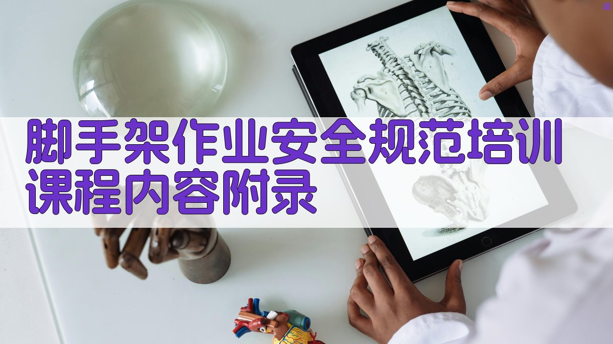 脚手架作业安全规范培训课程内容 · 附录 图4