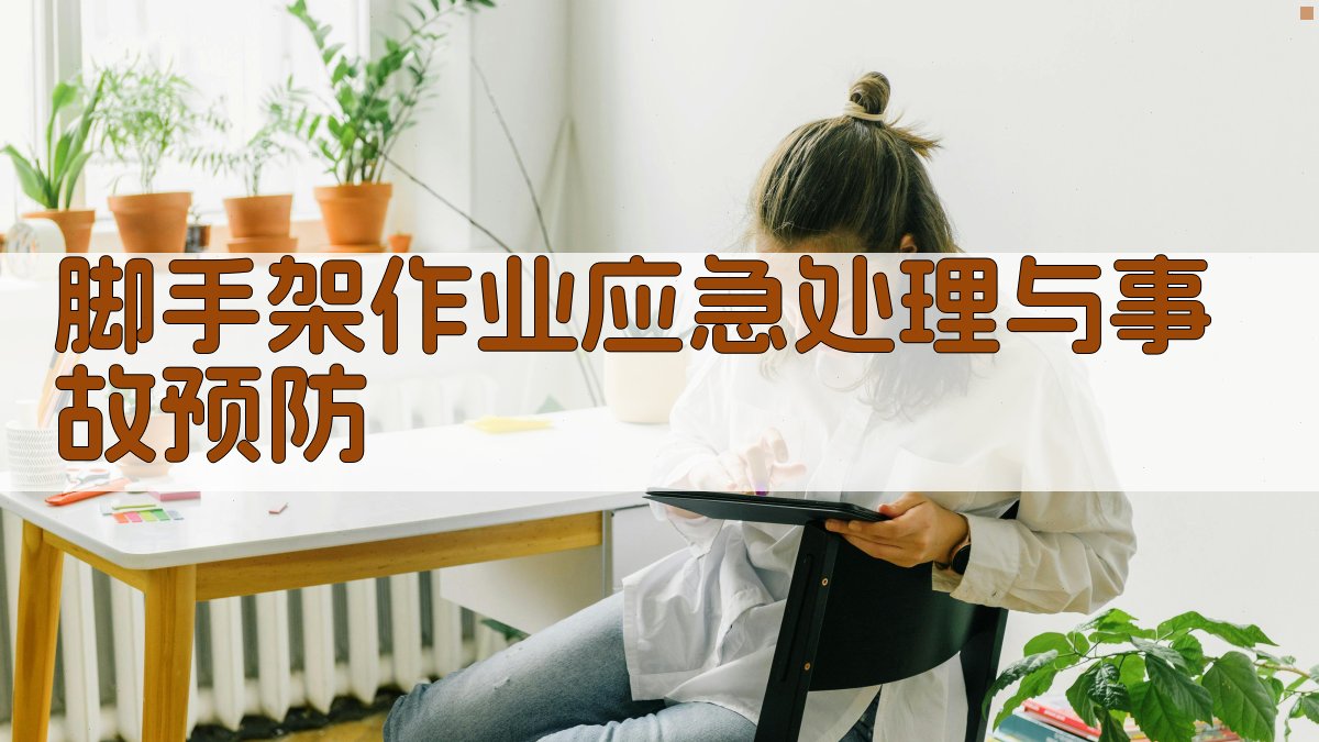 脚手架作业应急处理与事故预防 图3