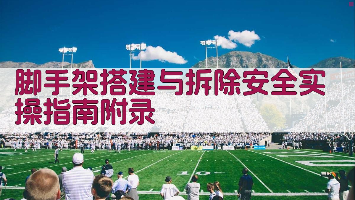 脚手架搭建与拆除安全实操指南 · 附录 图2