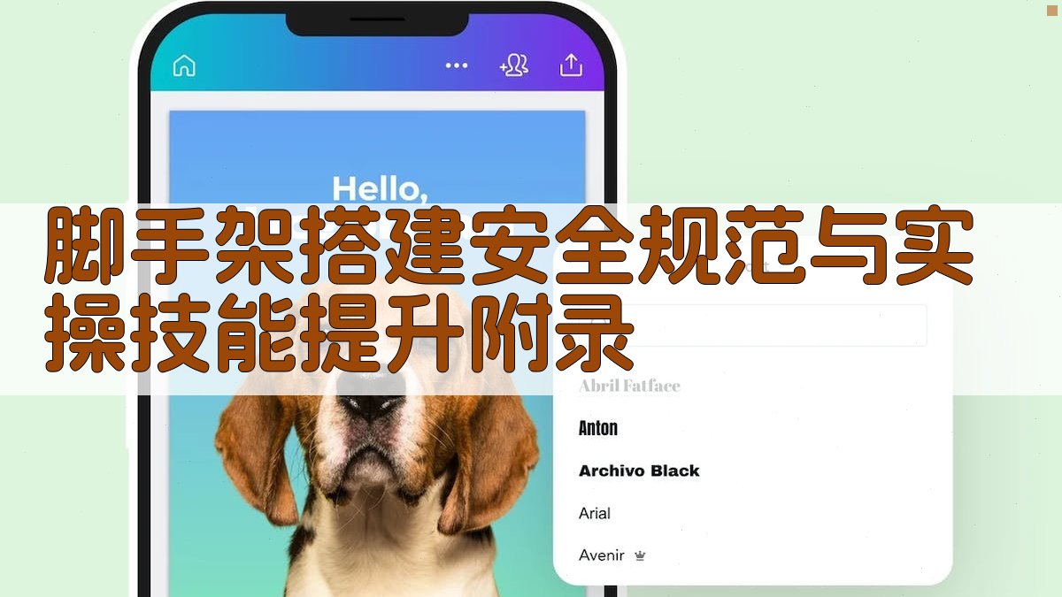 脚手架搭建安全规范与实操技能提升 · 附录 图4