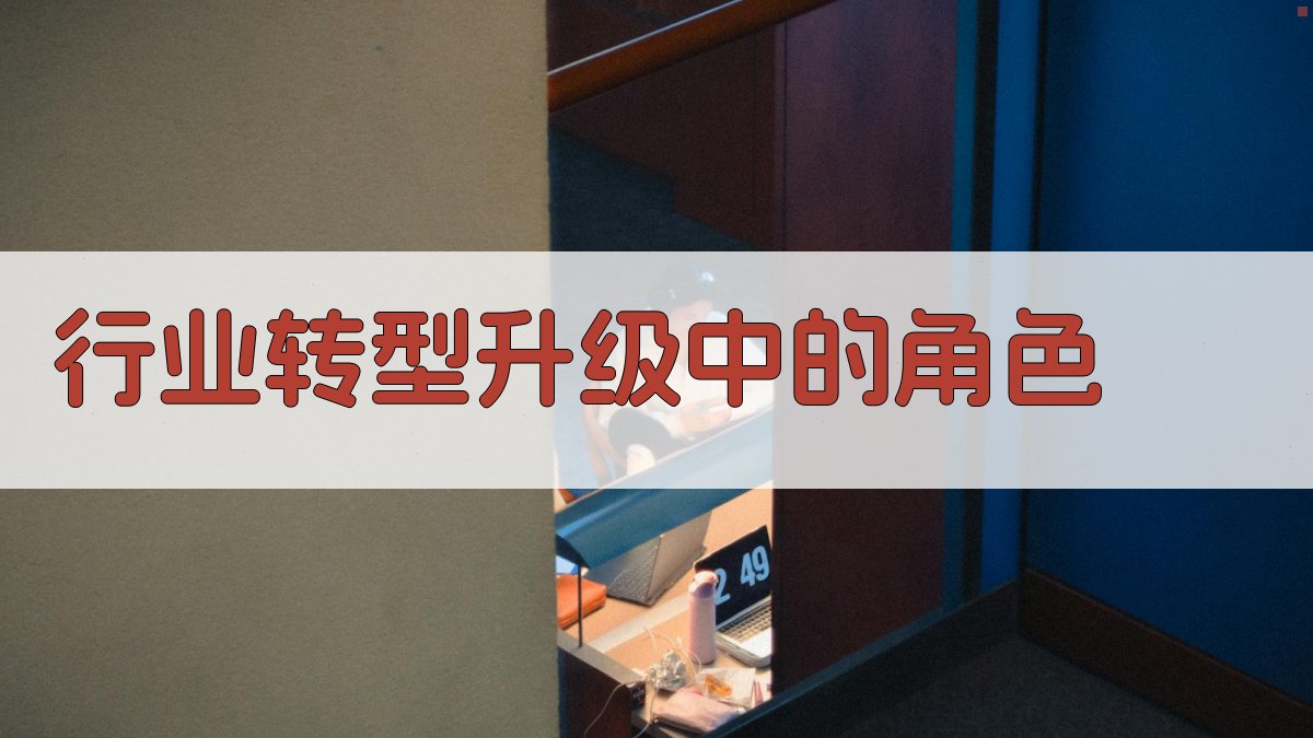 行业转型升级中的角色 图2