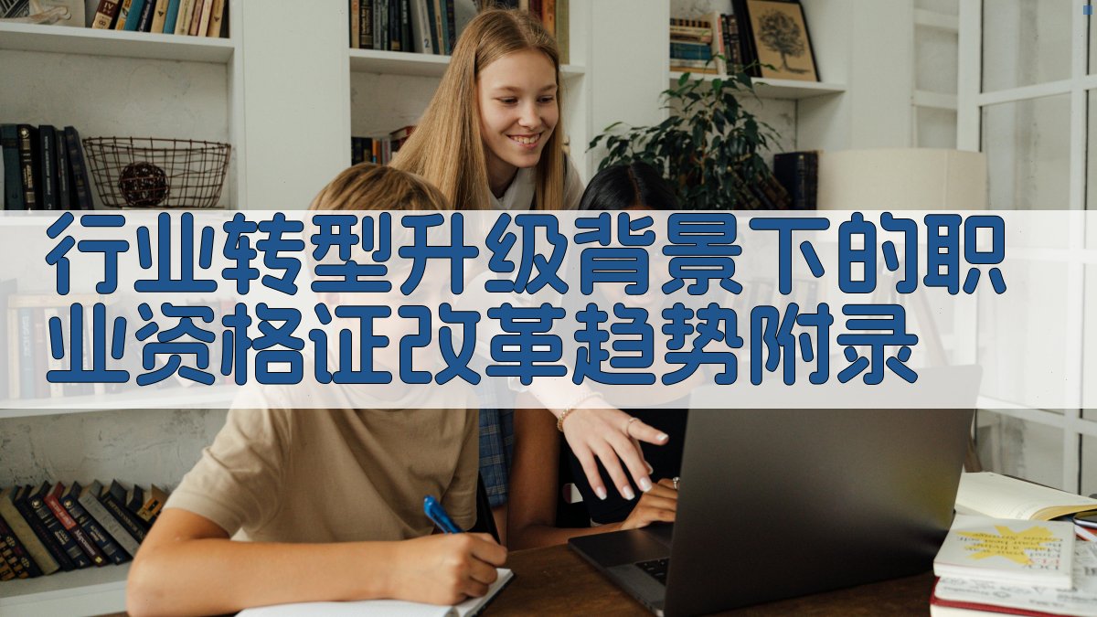行业转型升级背景下的职业资格证改革趋势 · 附录 图3