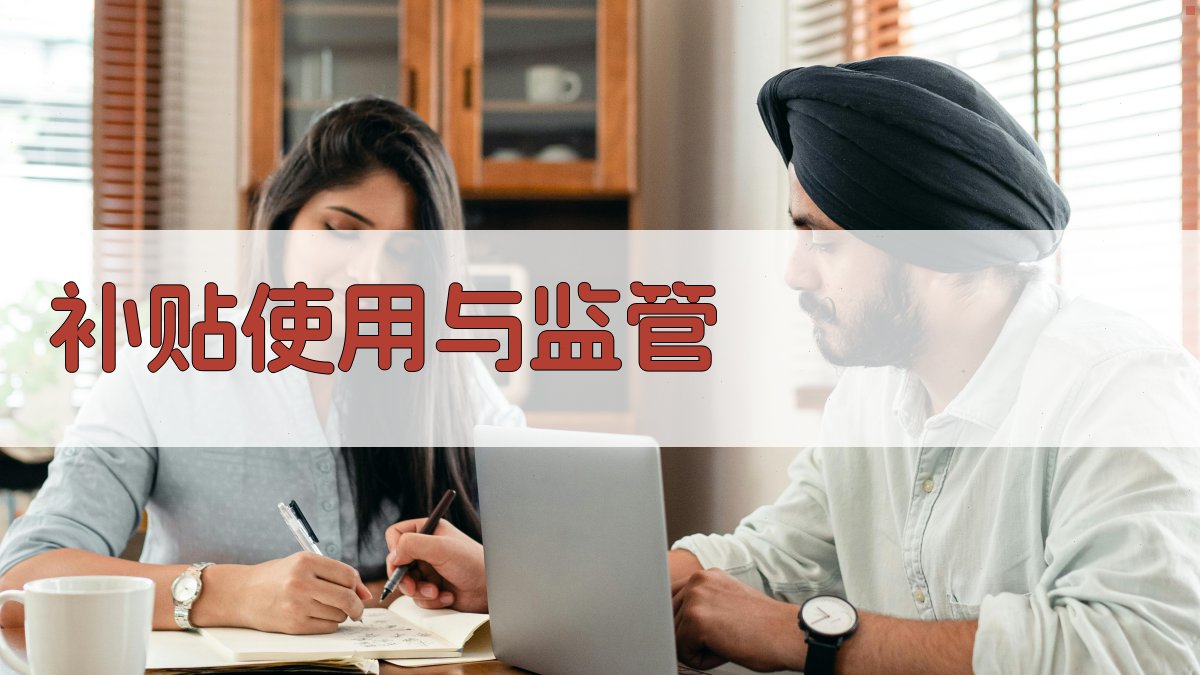 补贴使用与监管 图3