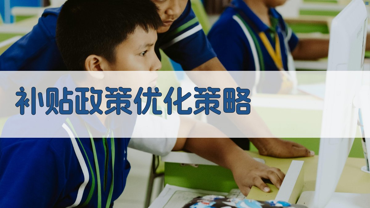 补贴政策优化培训体系策略