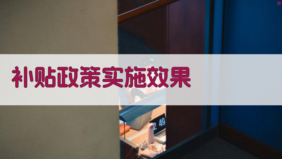 补贴政策实施效果 图1
