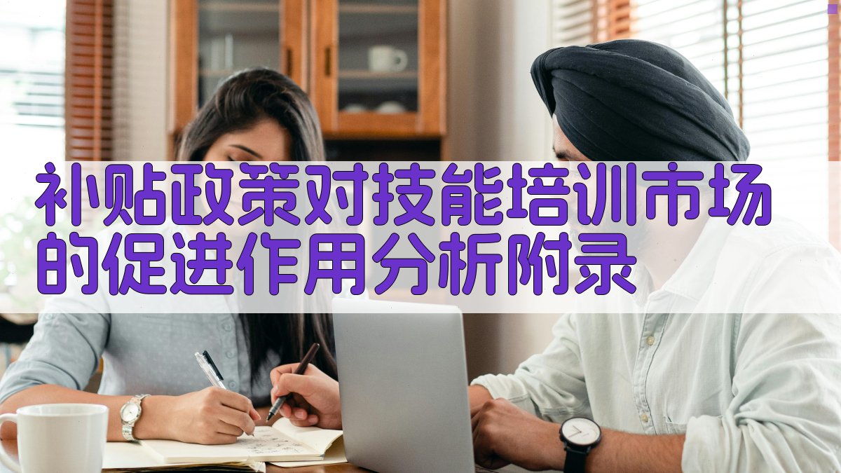 补贴政策对技能培训市场的促进作用分析 · 附录 图4