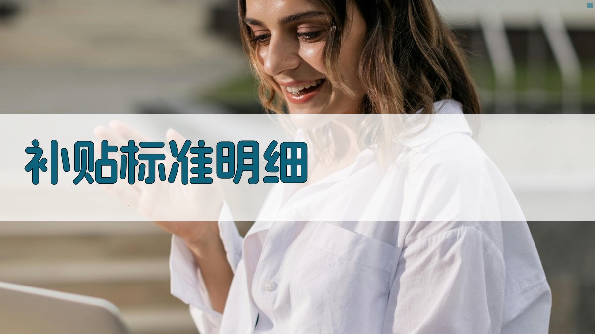 补贴标准明细 图1