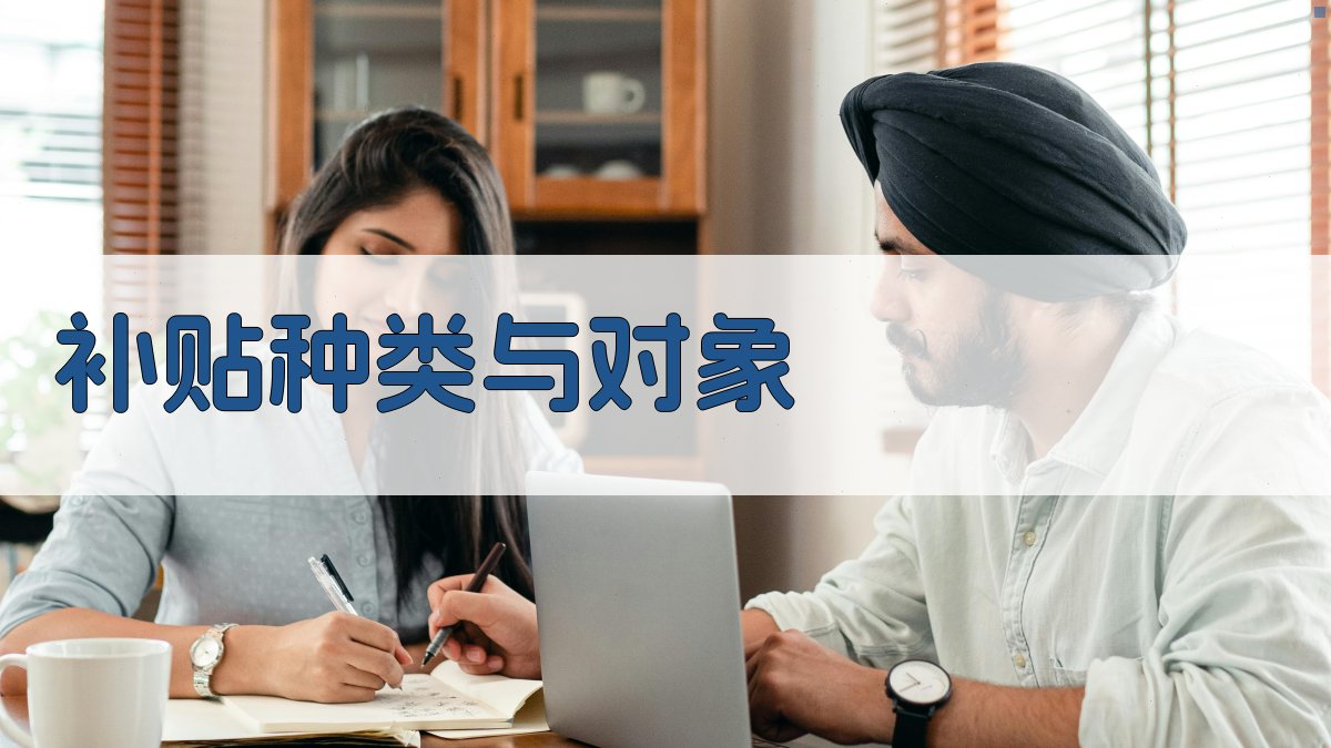 补贴种类与对象 图1