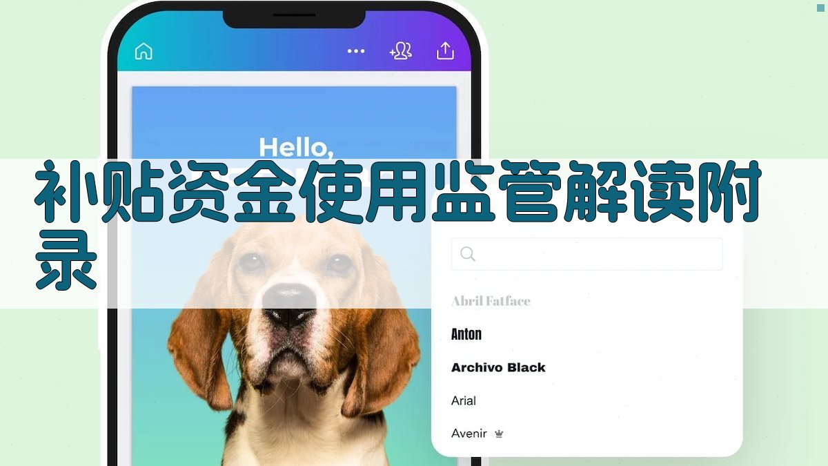 补贴资金使用监管解读 · 附录 图5