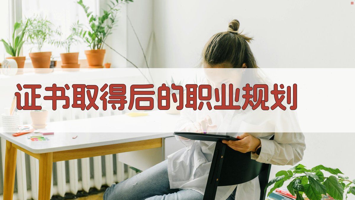 证书取得后的职业规划 图4