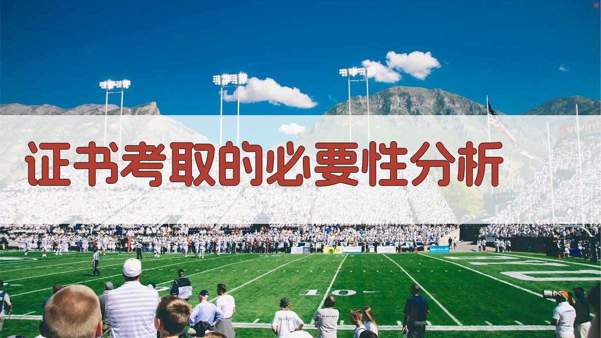 证书考取的必要性分析 图1
