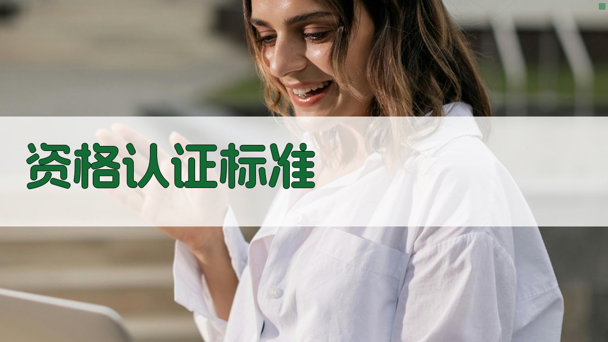 资格认证标准 图2