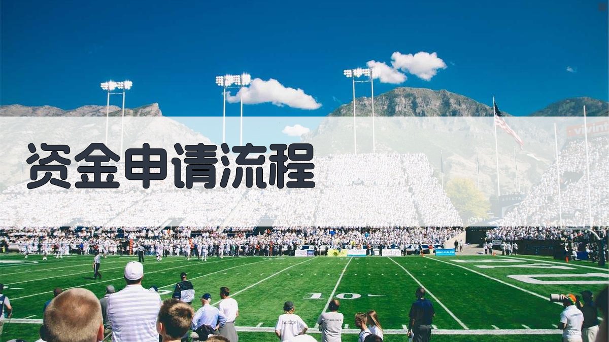 资金申请流程 图1