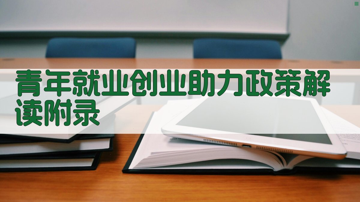 青年就业创业助力政策解读 · 附录 图5
