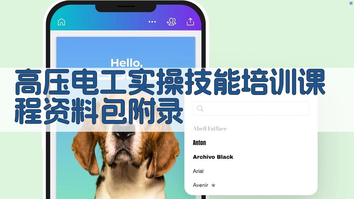 高压电工实操技能培训课程资料包 · 附录 图2