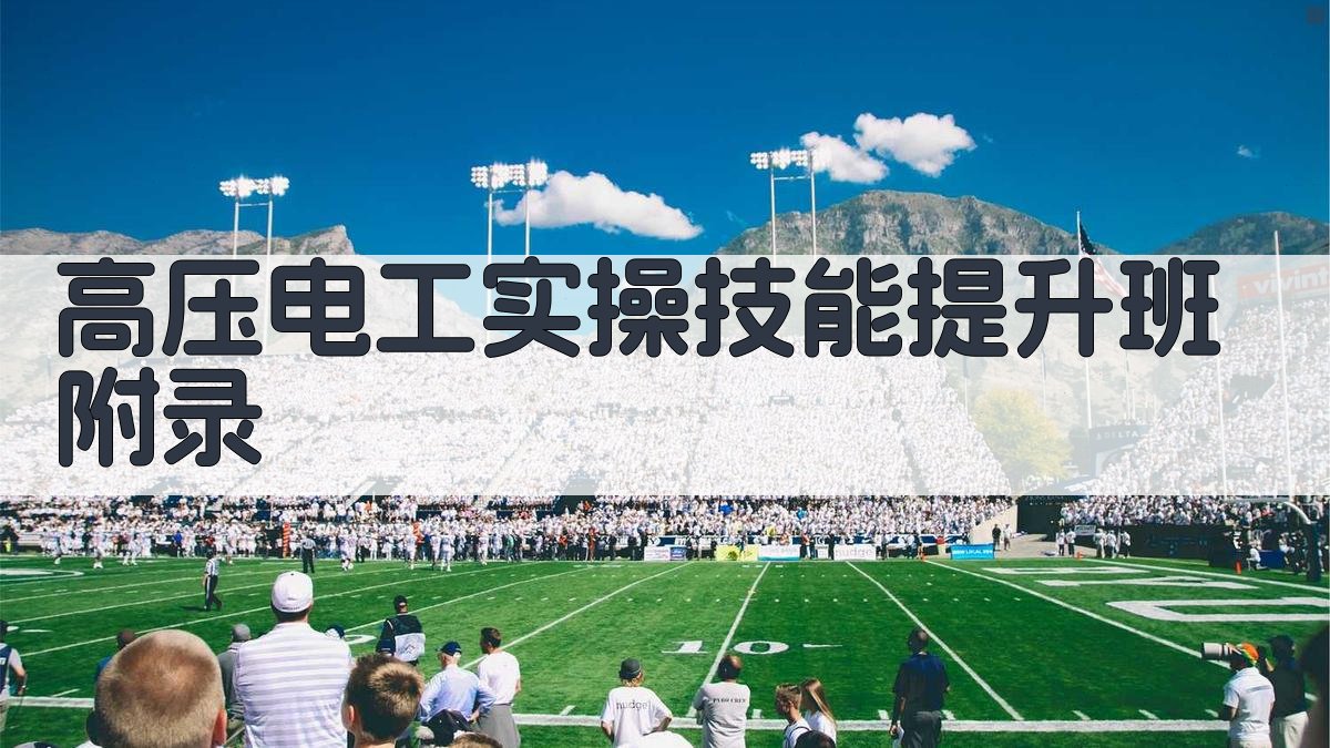 高压电工实操技能提升班 · 附录 图3