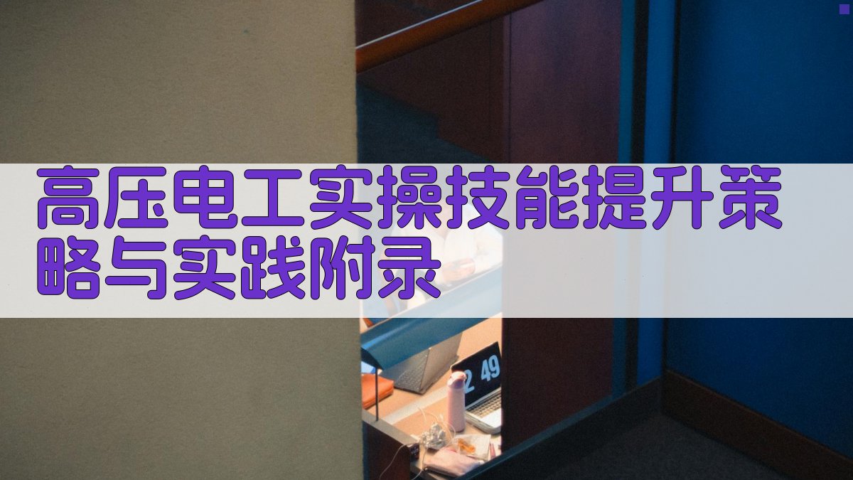 高压电工实操技能提升策略与实践 · 附录 图2
