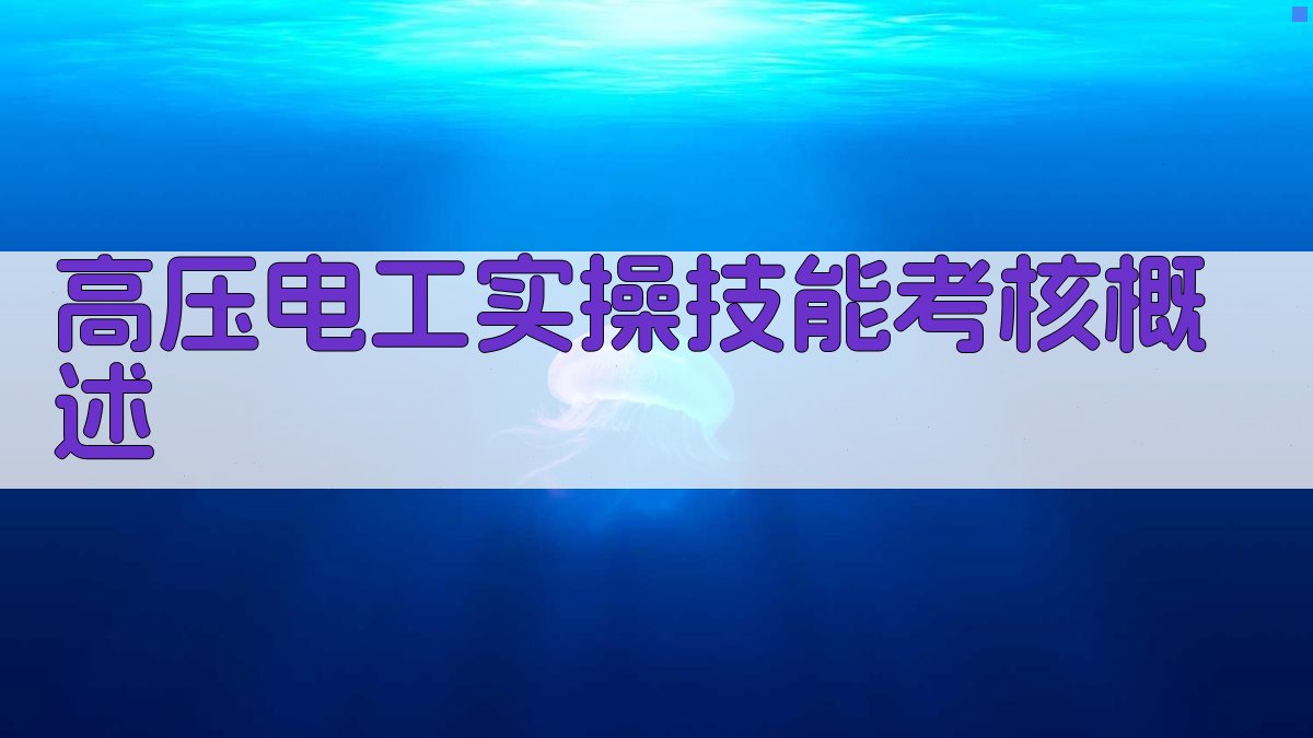 高压电工实操技能考核概述 图1