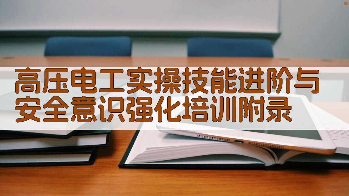 高压电工实操技能进阶与安全意识强化培训 · 附录 图4