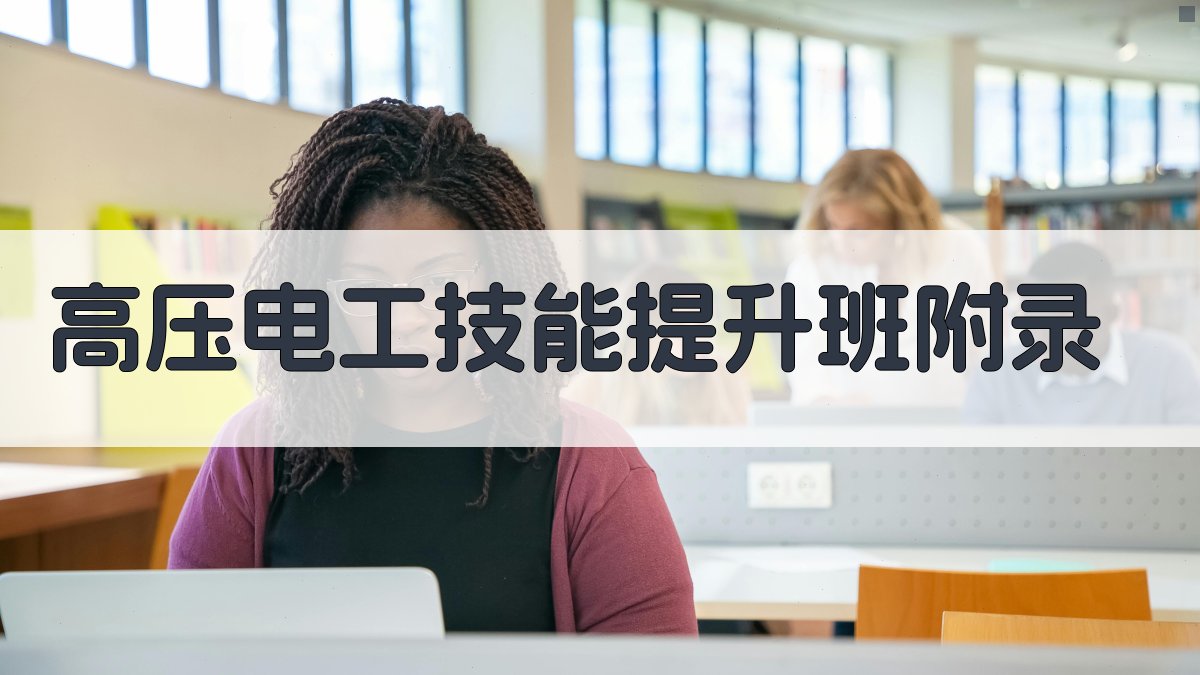 高压电工技能提升班 · 附录 图3