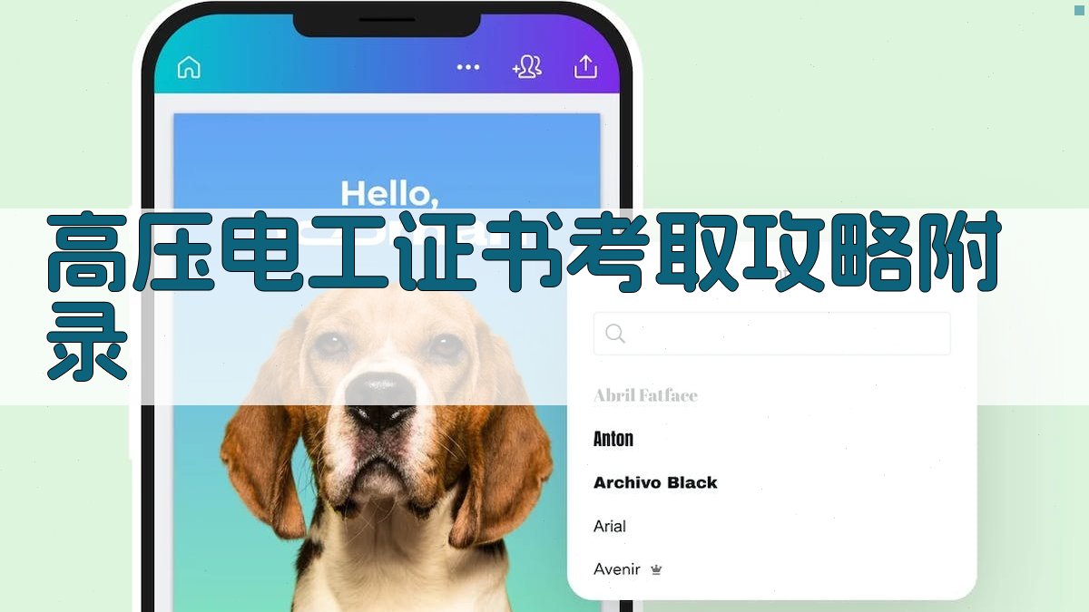 高压电工证书考取攻略 · 附录 图4