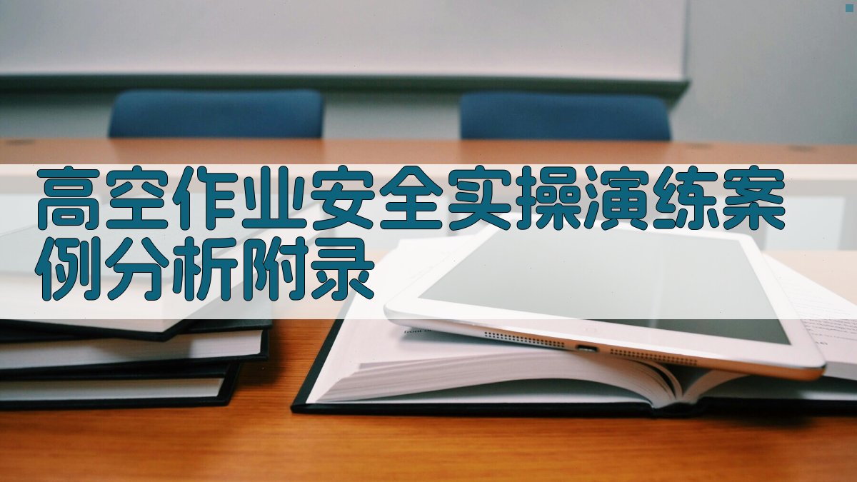 高空作业安全实操演练案例分析 · 附录 图5