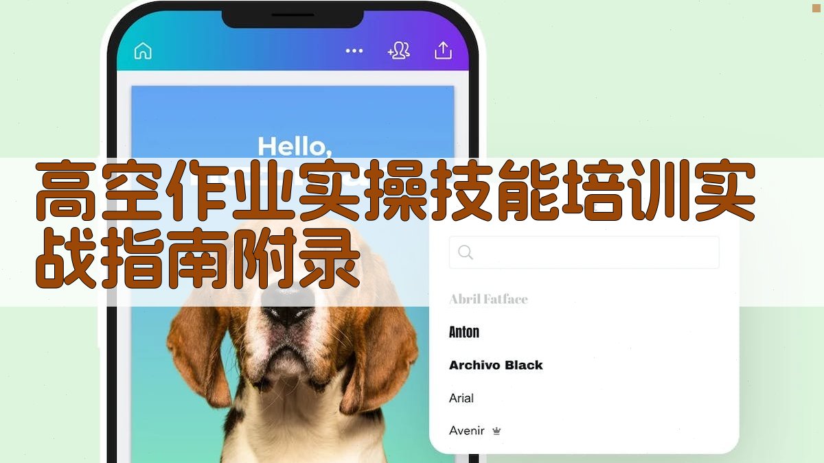 高空作业实操技能培训实战指南 · 附录 图5