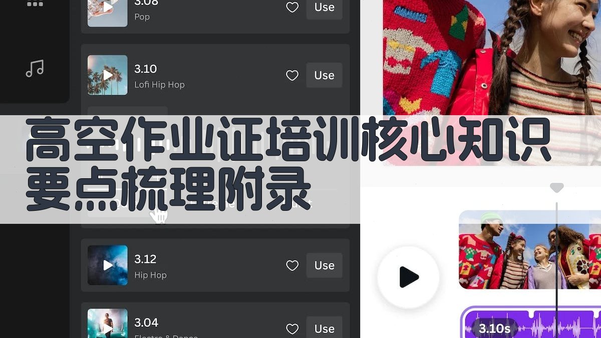 高空作业证培训核心知识要点梳理 · 附录 图5