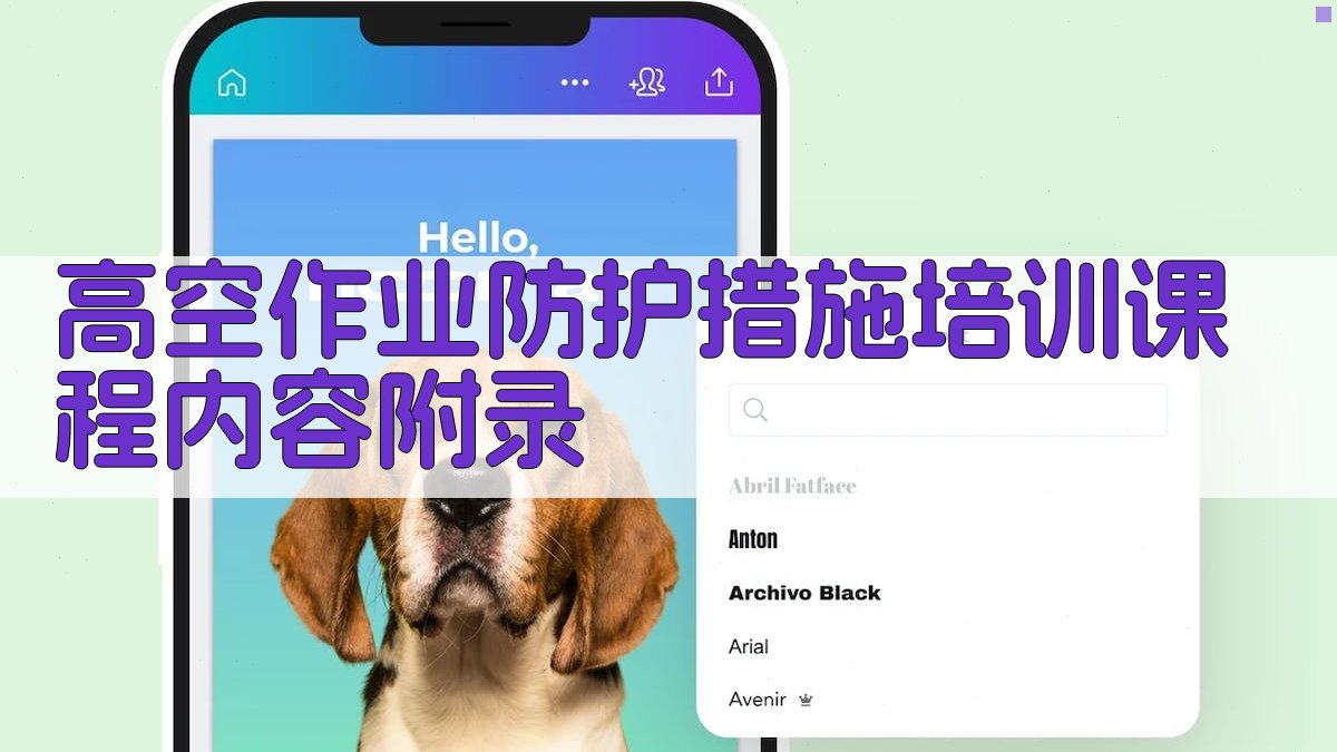 高空作业防护措施培训课程内容 · 附录 图5