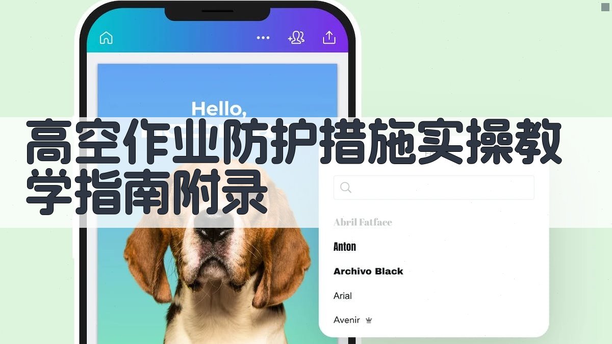 高空作业防护措施实操教学指南 · 附录 图4